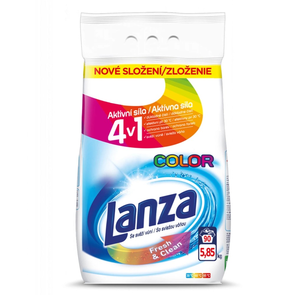Prací prášek LANZA color 90 PD 5,85 kg