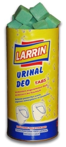 LARRIN WC Pissoir Deo, tablety ke vkládání do pisoáru  900g/1000g / 35ks mix vůní