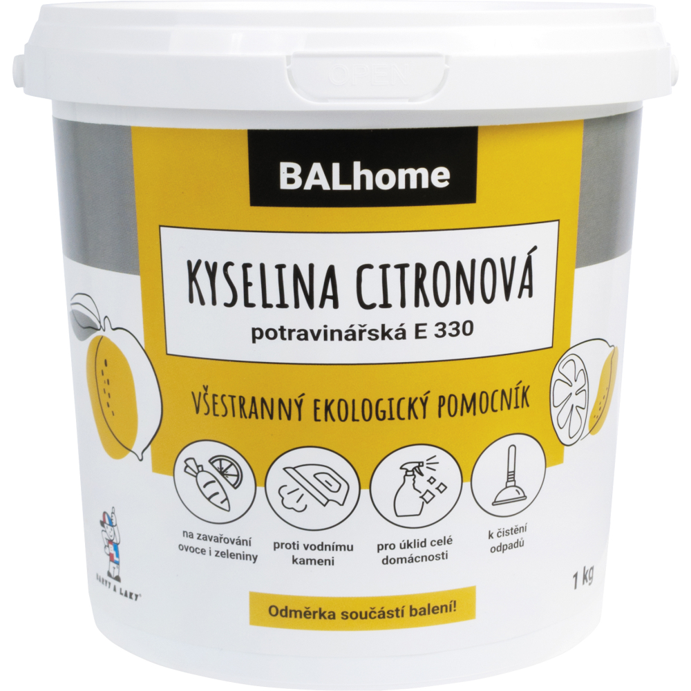 Kyselina citronová 1 kg potravinářská E 330