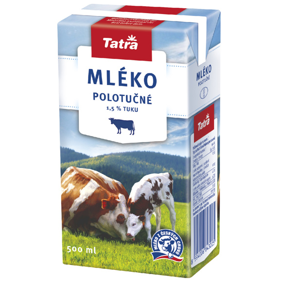 Mléko 1 l polotučné