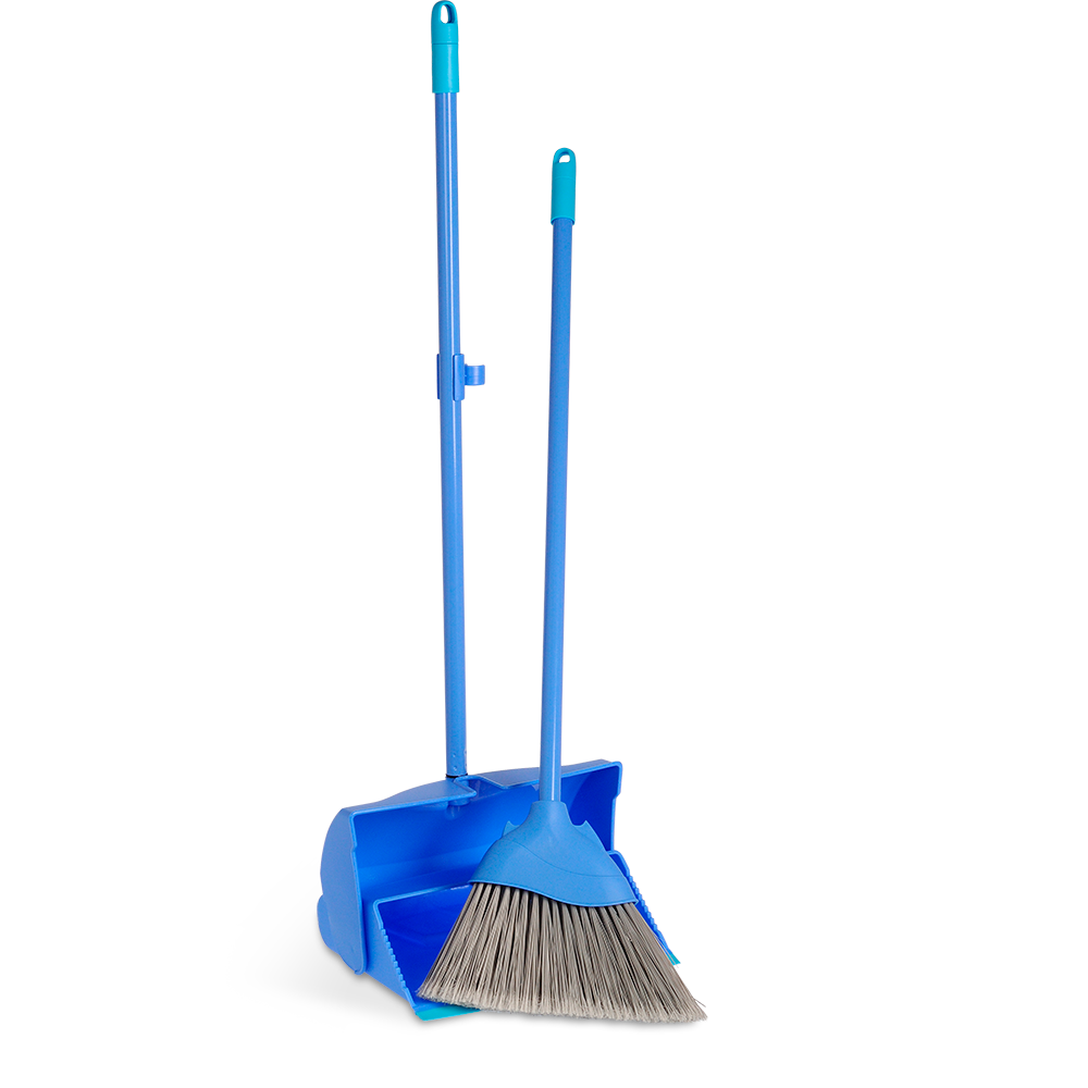 Souprava smetáčku s lopatkou Spontex, vysoká hůl s držadlem 75 cm "lenoch"
