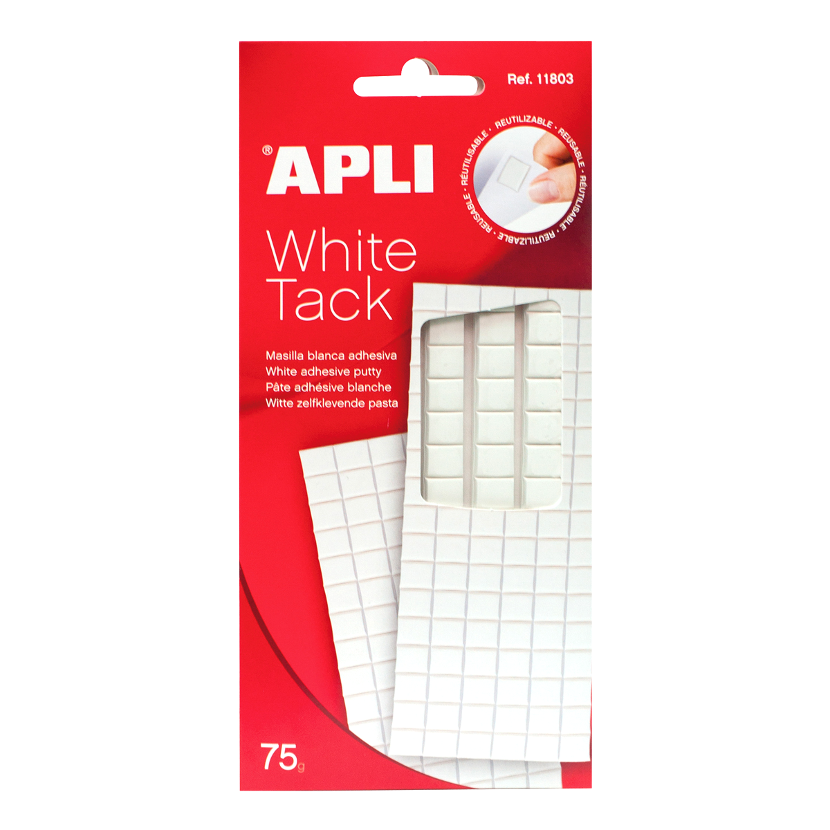 Lepicí guma APLI 75g(75 ks) bílá