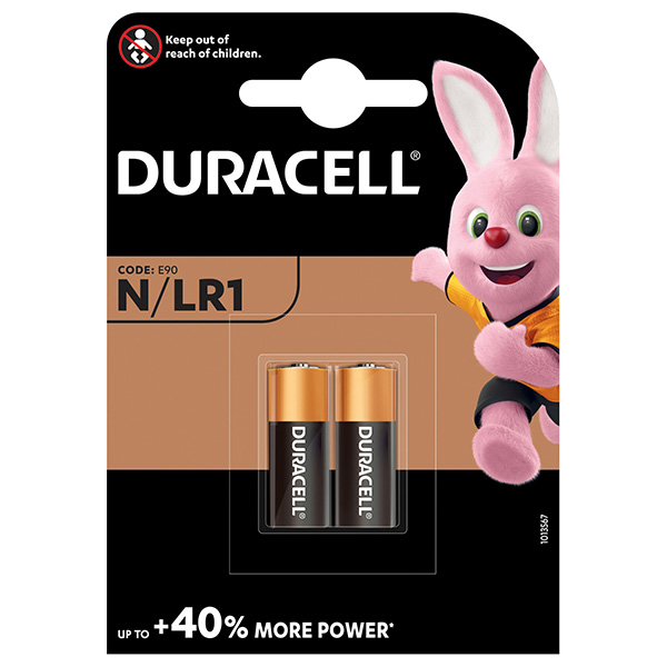 Baterie alkalická Duracell LR1, MN9100 / 2 ks
