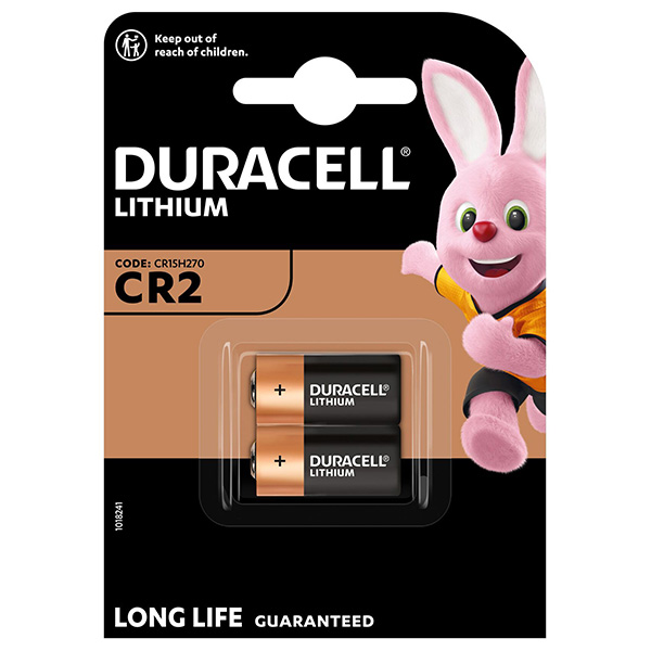 Baterie alkalická Duracell CR2 / 2 ks
