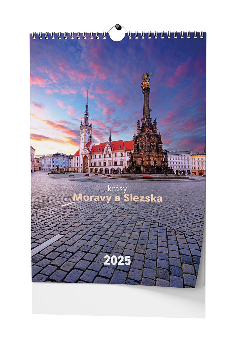 Kalendář nástěnný A3 Krásy Moravy a Slezska