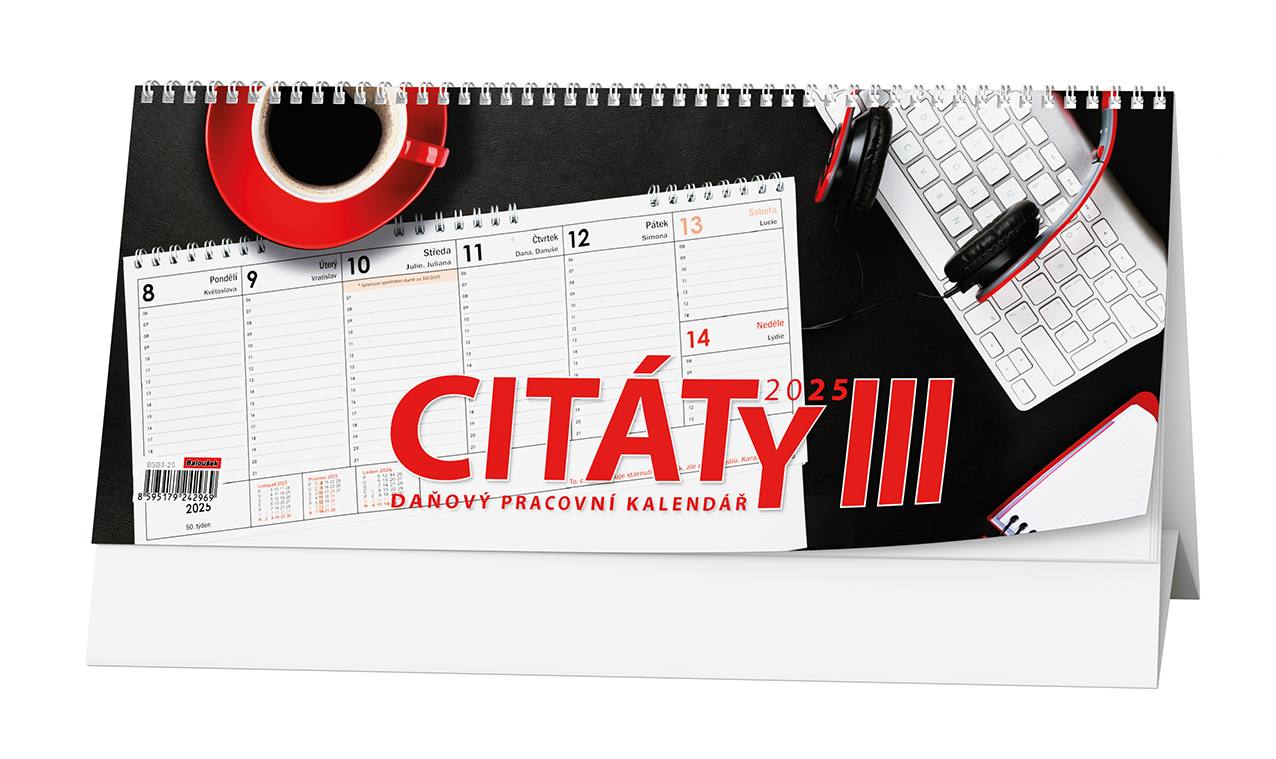 Kalendář stolní pracovní Citáty III.