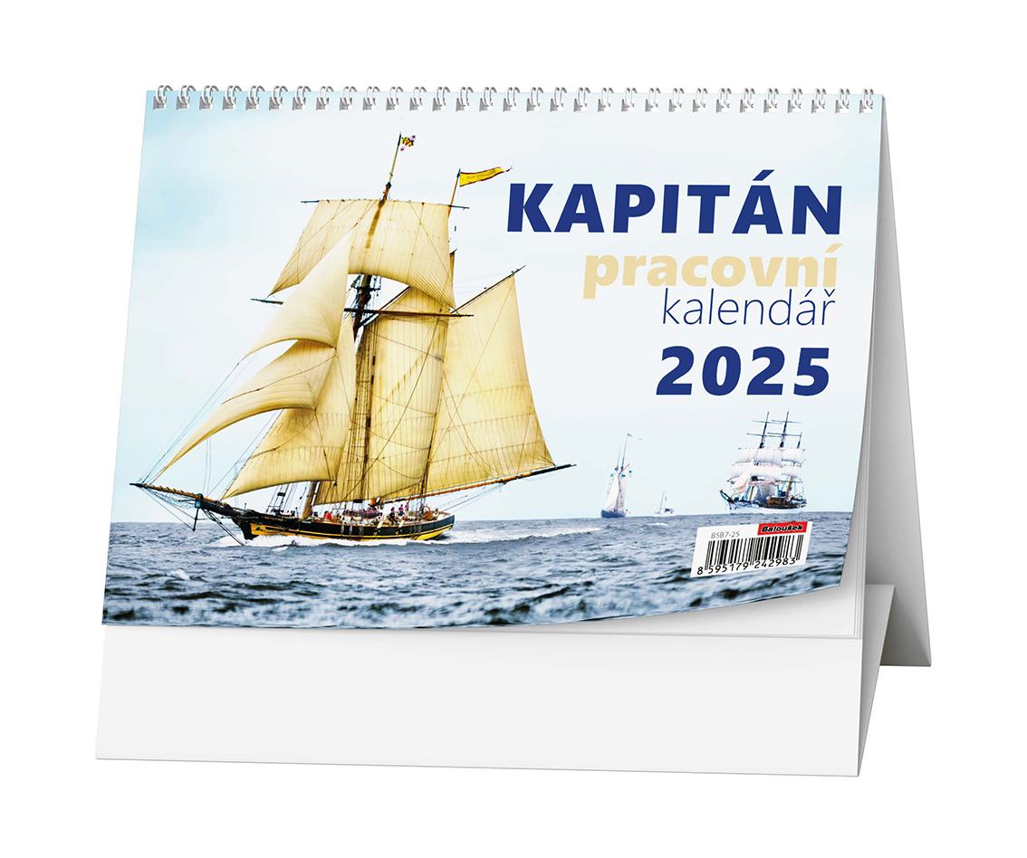 Kalendář stolní pracovní Kapitán