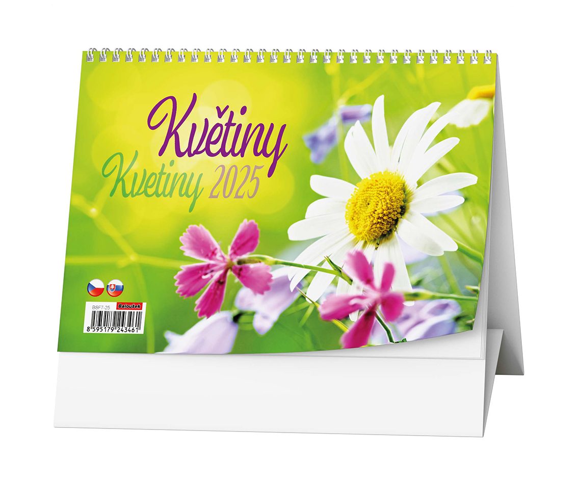 Kalendář stolní žánr. týd. Květiny