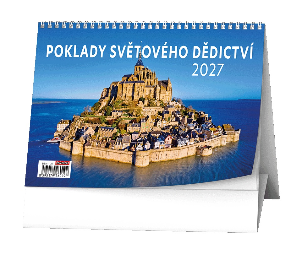 Kalendář stolní Poklady světového dědictví