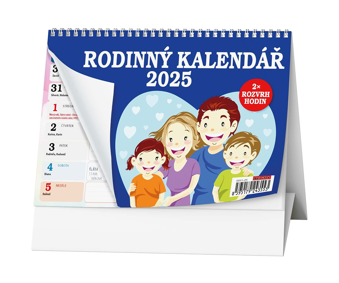 Kalendář stolní žánr. týd. rodinný