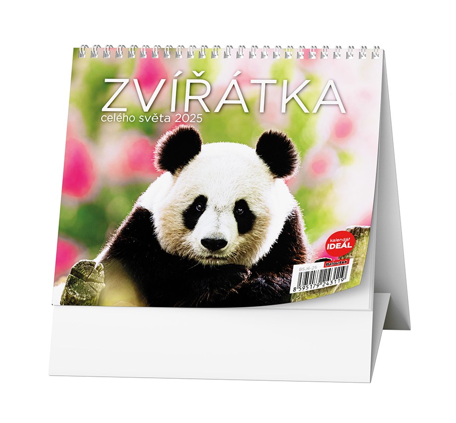 Kalendář stolní Ideál Zvířátka celého světa.