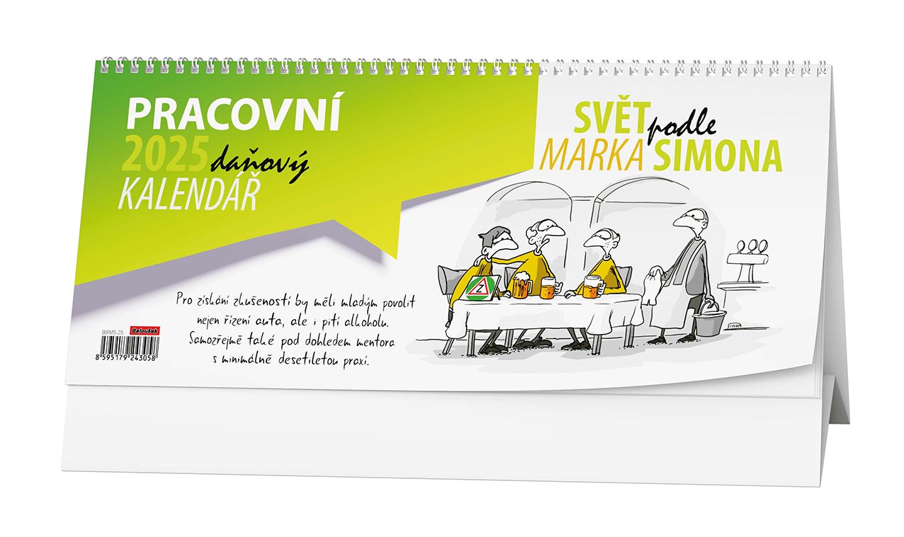 Kalendář stolní pracovní daňový Svět podle Marka Simona