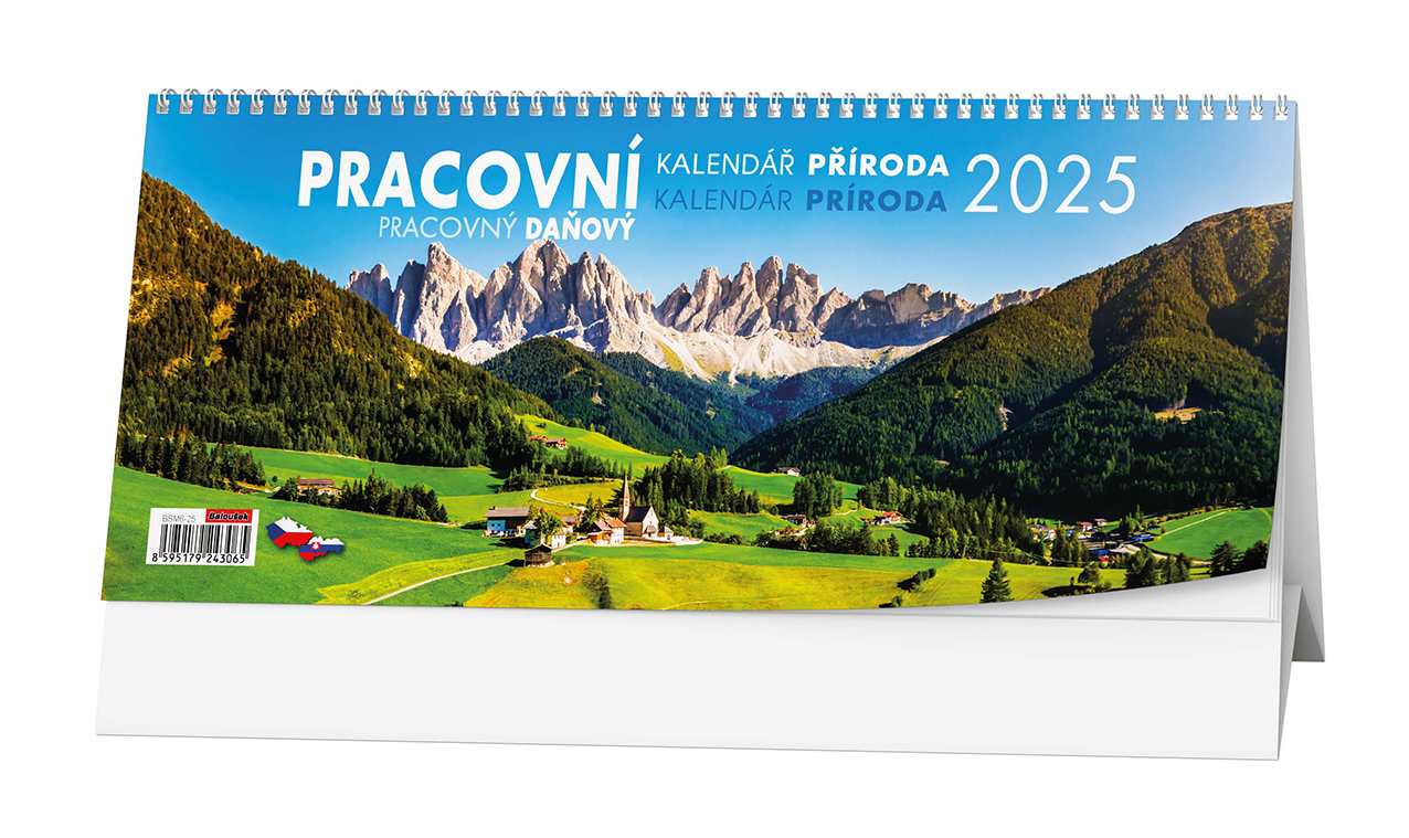 Kalendář stolní pracovní daňový československý Příroda