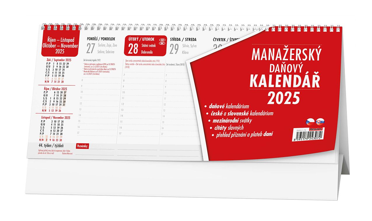 Kalendář stolní pracovní Manažerský