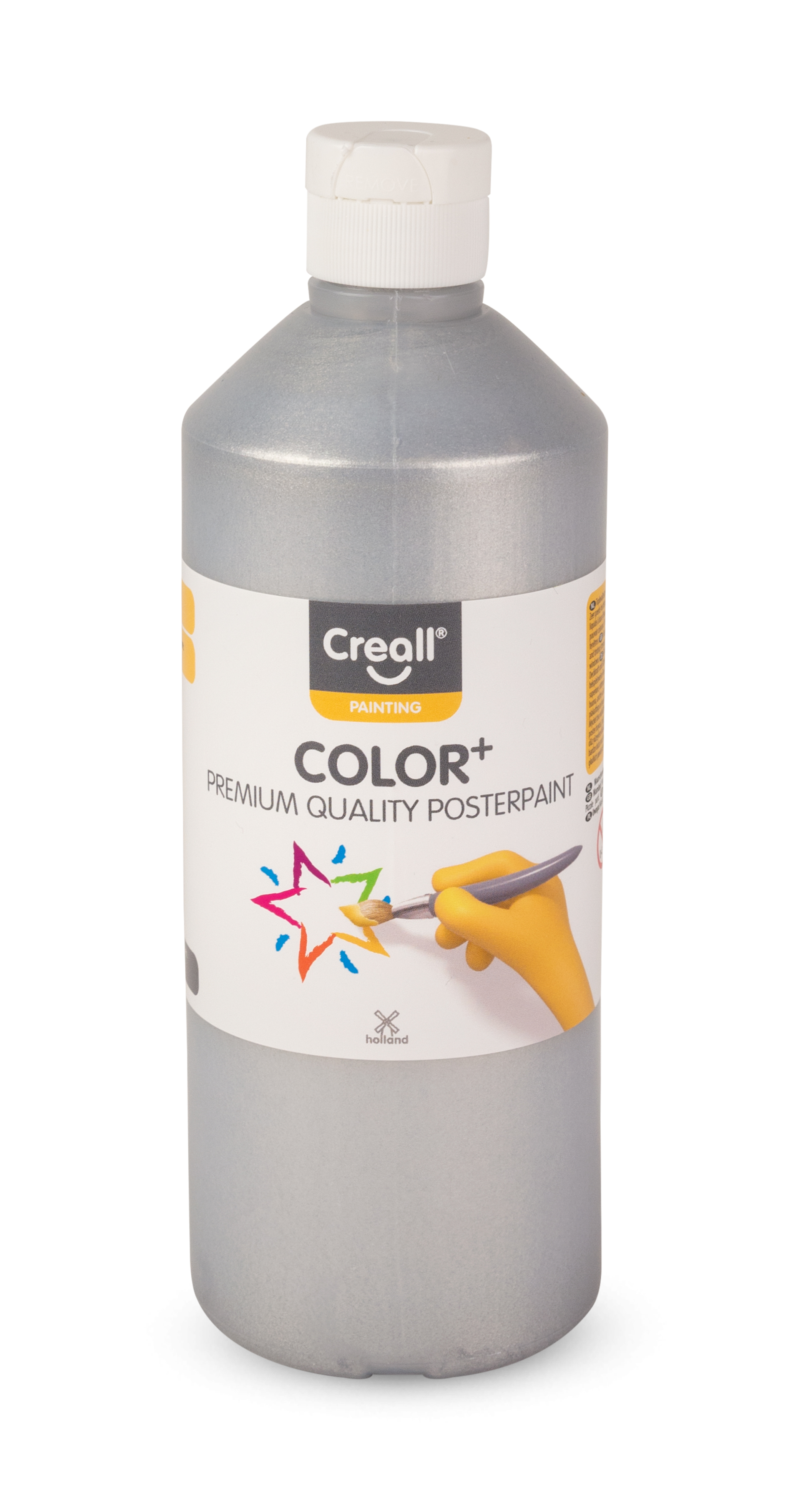 Tempera Creall 500ml stříbrná