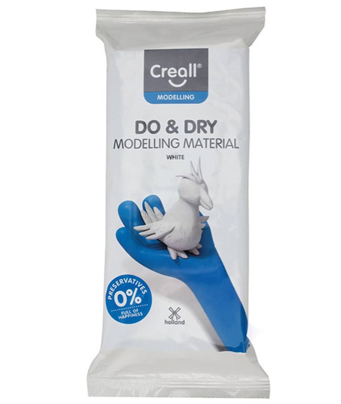 Modelovací hmota Creall Do&Dry samotvrdnoucí 500g bílá hypoalergenní