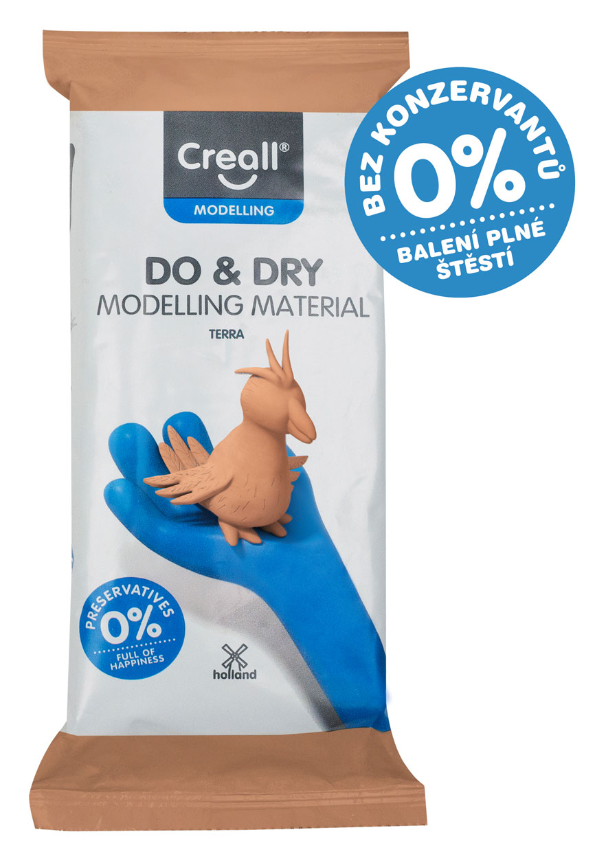 Modelovací hmota Creall Do&Dry samotvrdnoucí 500g terakota hypoalergenní