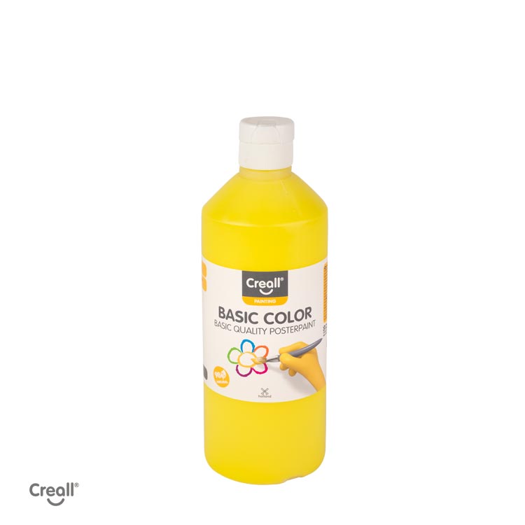 Tempera Creall 500ml žlutá základní