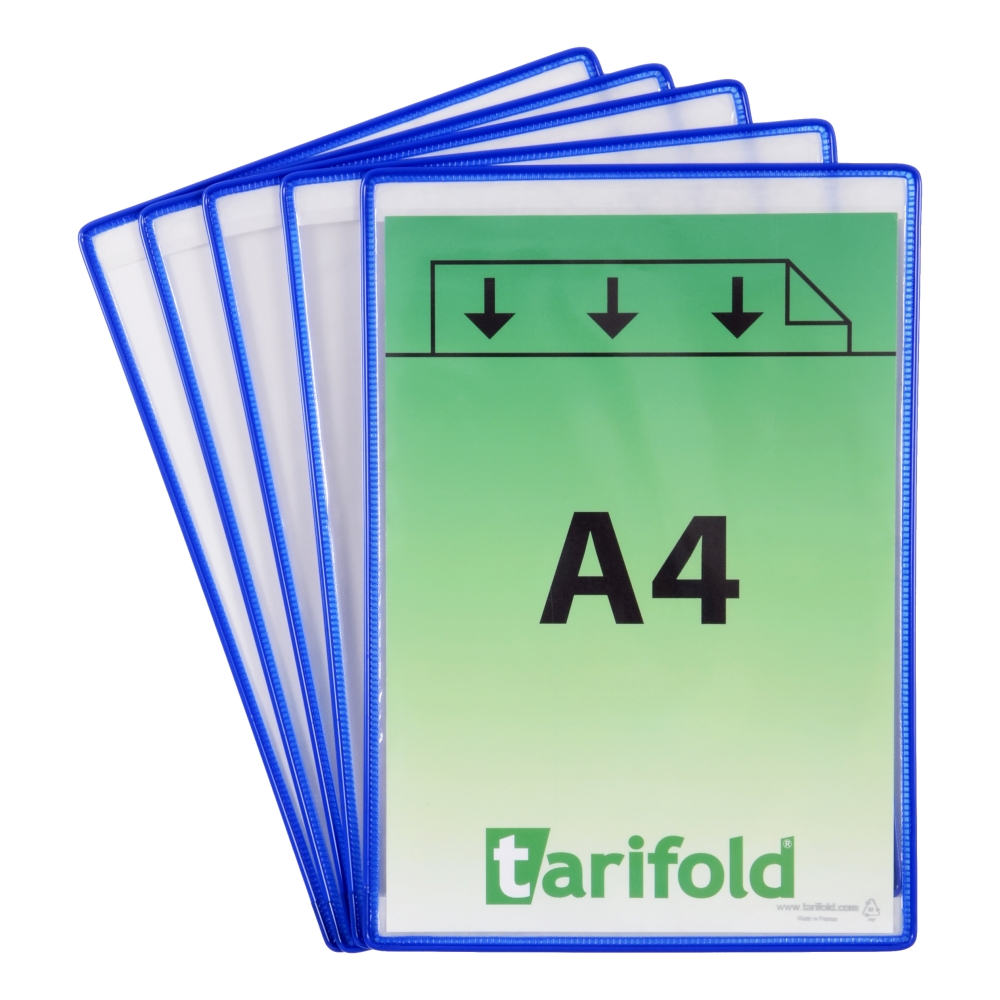 Kapsy samolepící A4 Tarifold nepermanentní 5ks modrý
