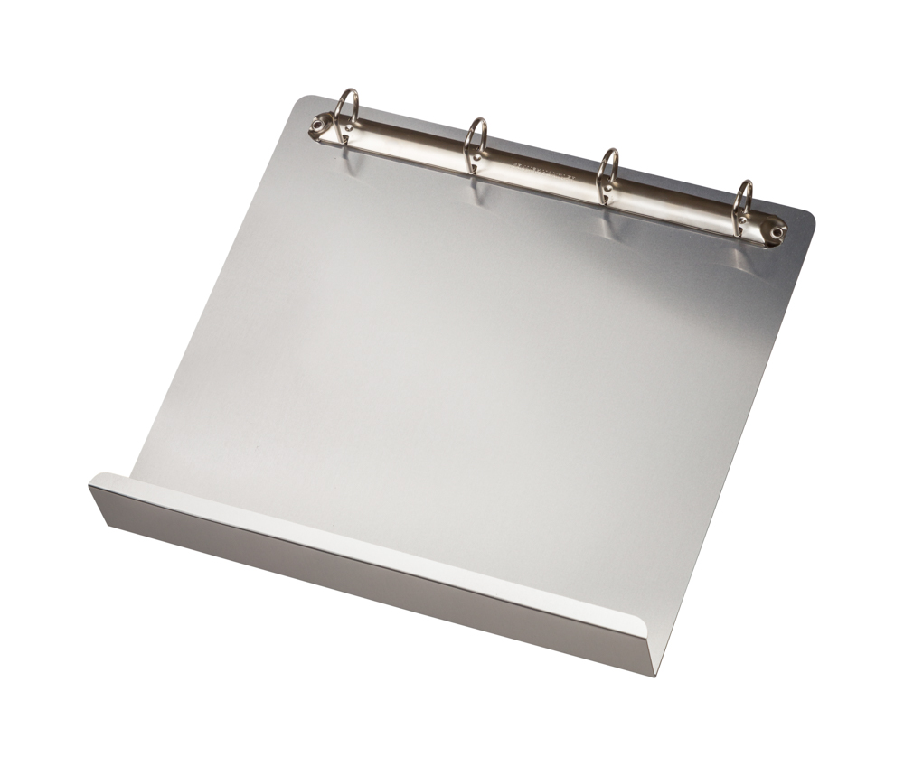 Tarifold kovový držák s 4 - kroužkovou mechanikou a poličkou, magnetický, 310 x 320 x 53 mm