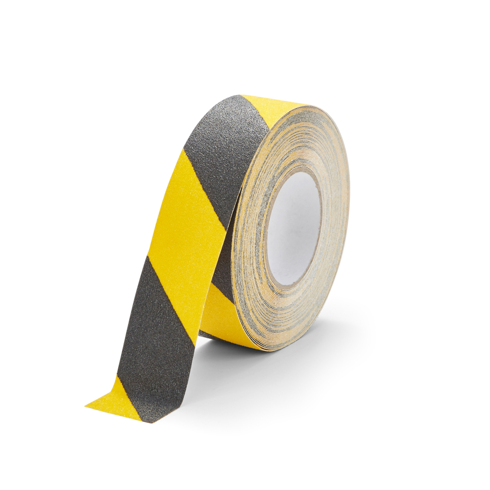 Protiskluzová samolepicí páska, 50mm x 18,3 m, PVC, černožlutá