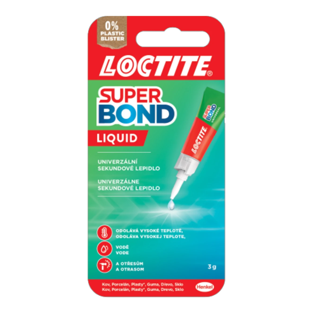 Lepidlo LOCTITE vteřinové super Bond 3g