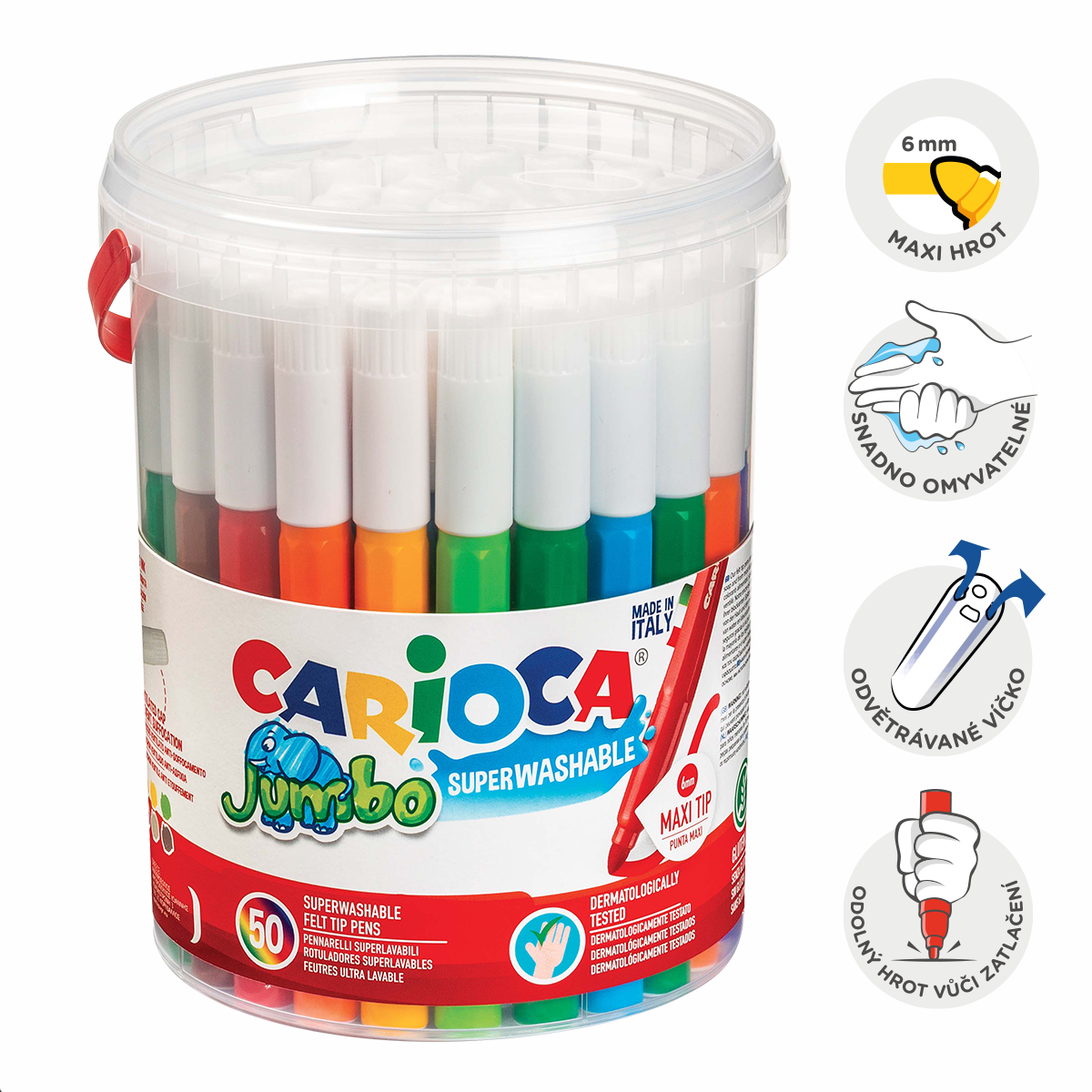 Fixy Carioca Jumbo, 50 ks