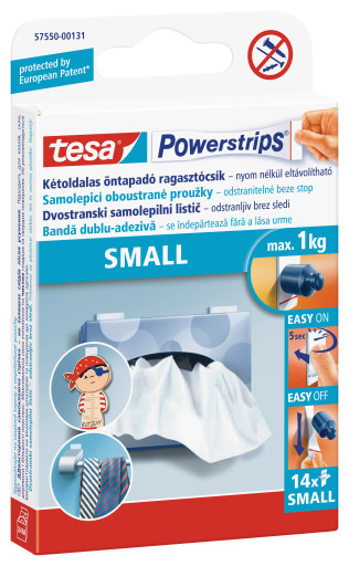 Tesa Powerstrips Large - lepicí proužky, nosnost do 1kg/14ks