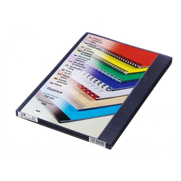 Přední strana - transparentní /100ks čirá A4/150 mic.