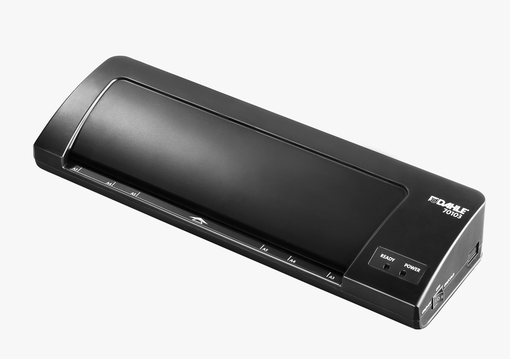 Laminátor DAHLE A3 K70103. 2 válce, nahřívání 3-5 minut