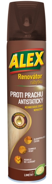 ALEX renovátor čistič nábytku antistatický areosol, 400 ml