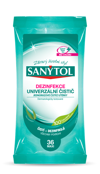 Sanytol dezinfekční utěrky univerzální, virucidní 36 ks
