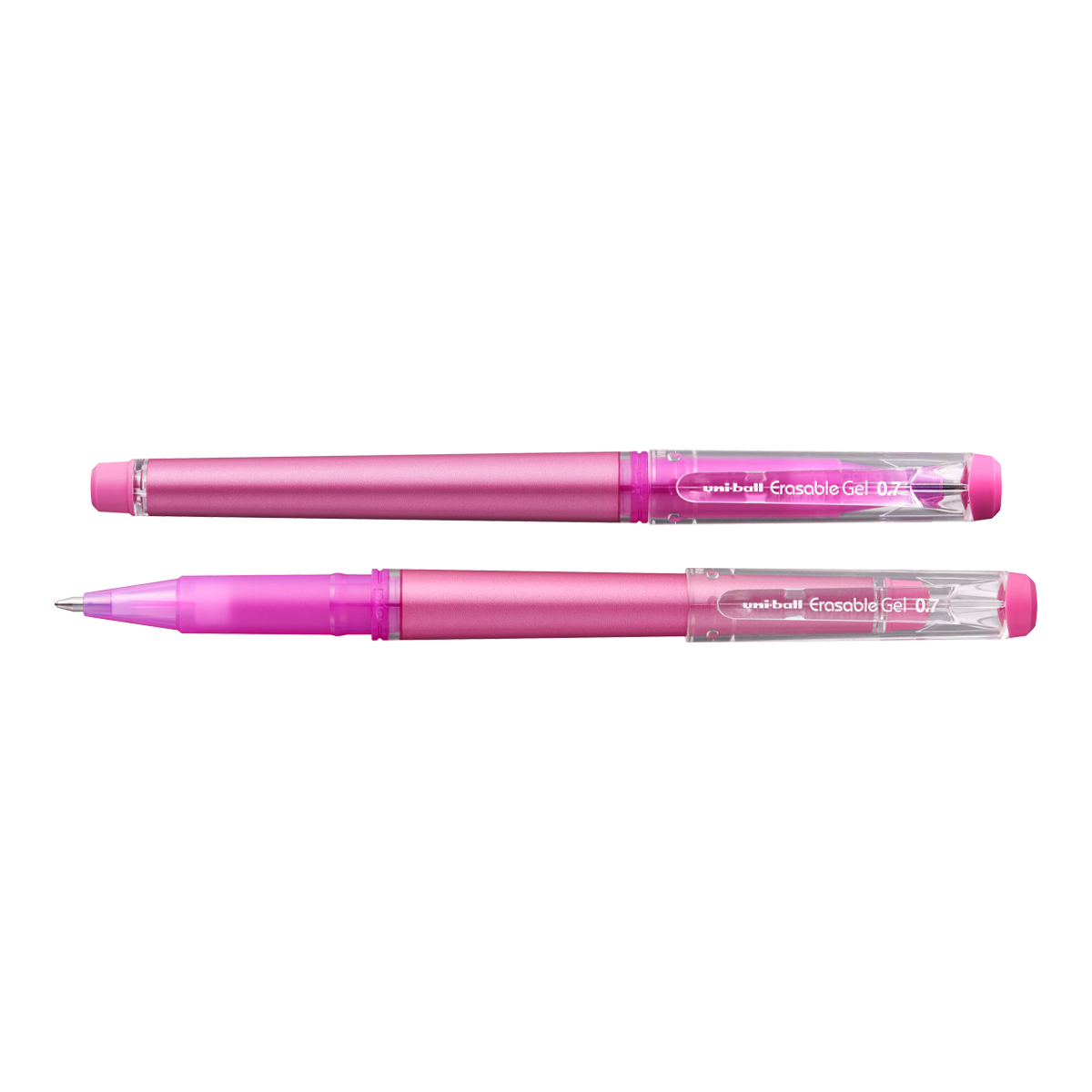 Gumovatelné pero s víčkem UNI UF-222, 0,7 mm růžové