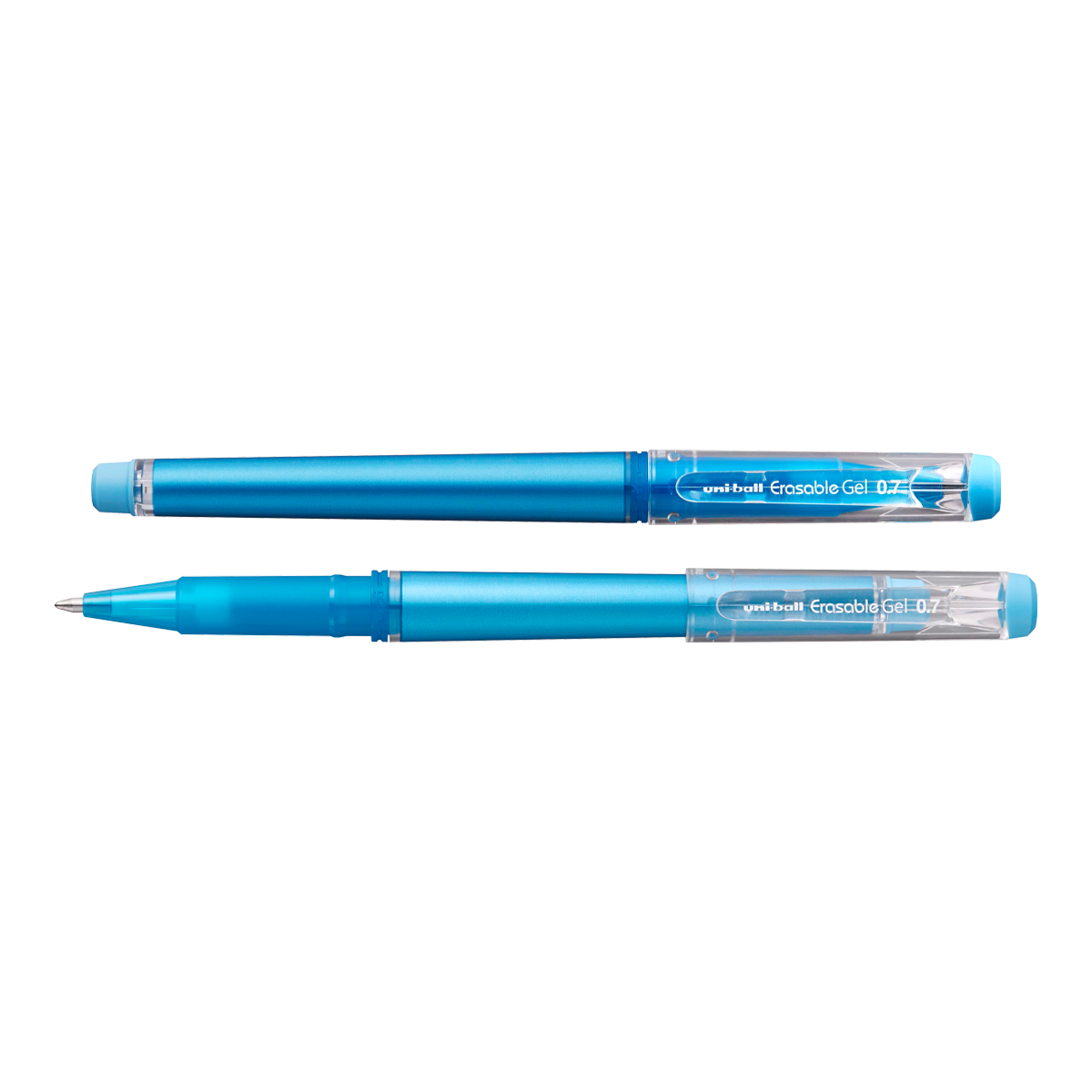 Gumovatelné pero s víčkem UNI UF-222, 0,7 mm nebesky modré