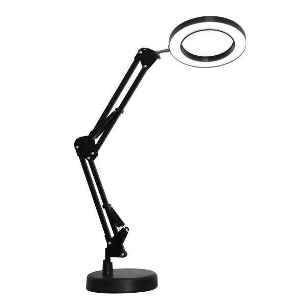 Lampa stolní Platinet PDLD11 LED Magnify 10W stmívatelná s lupou, černá