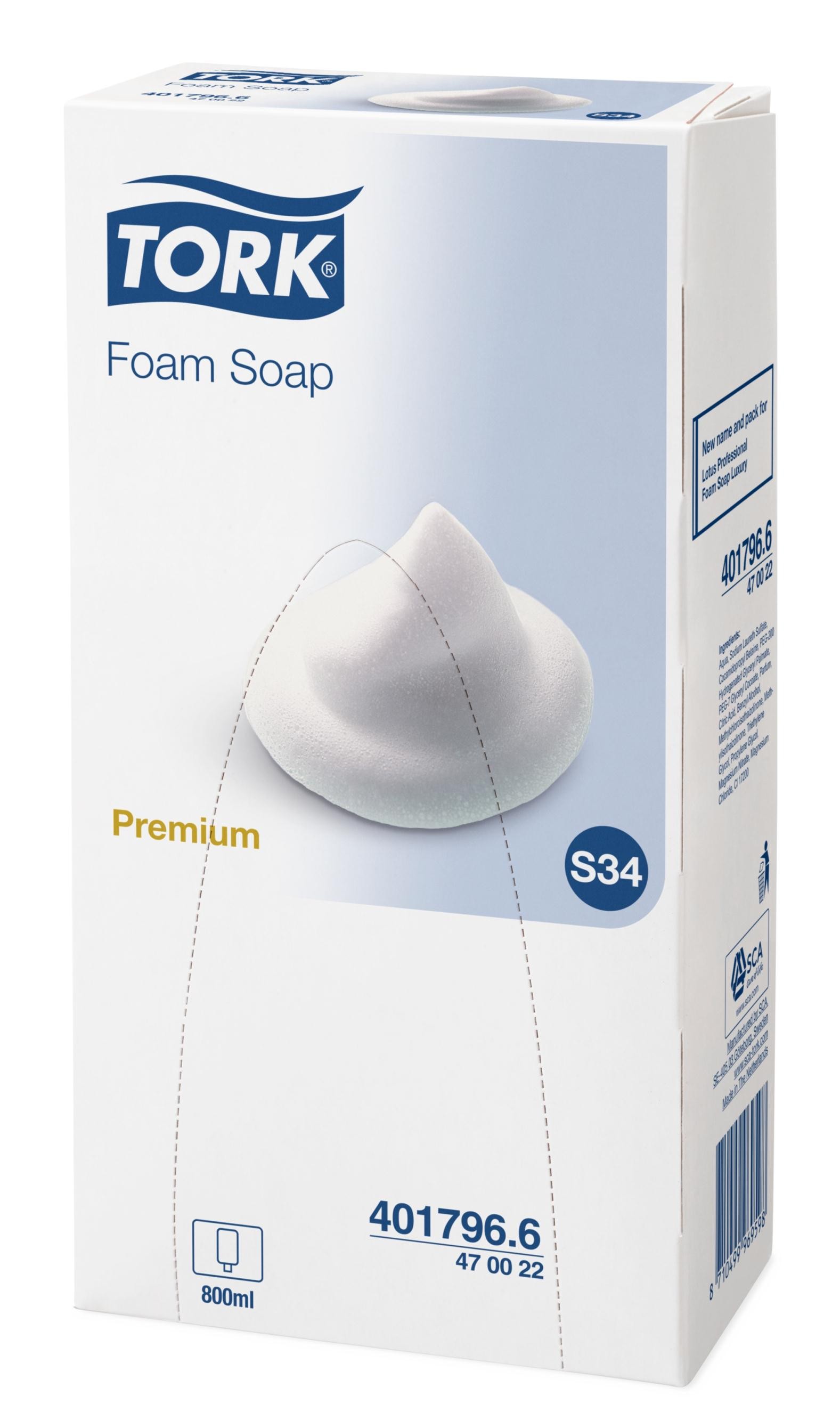 Tork mýdlo pěnové Premium 800ml 470022 /1 ks