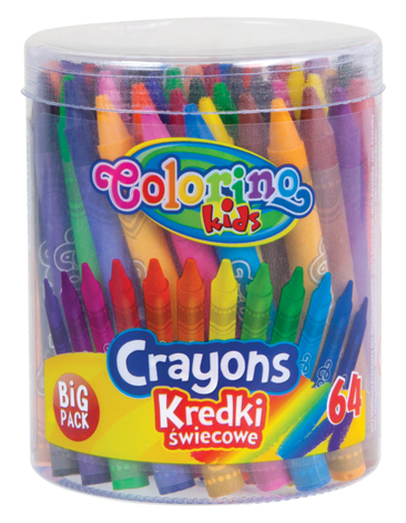 Pastelky voskové Colorino Big pack 64 ks, mix barev (voskovky)