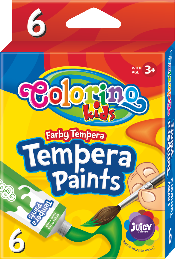 Temperové barvy Colorino, tuba 12 ml, 6 barev