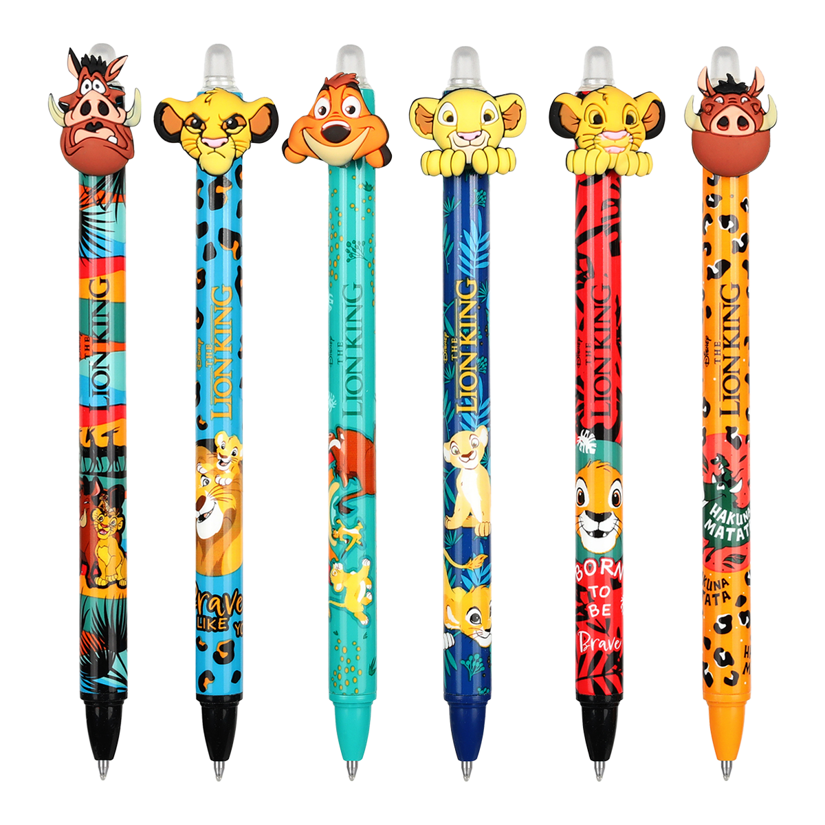 Gumovatelné pero stiskací Colorino Lion king - 1 ks