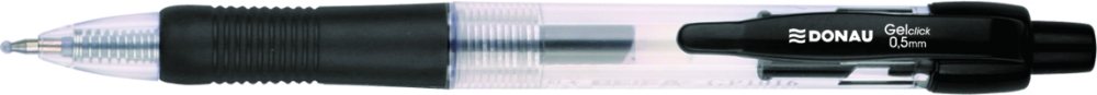 Gelový roller Donau 0,5 mm , černý / 1 ks
