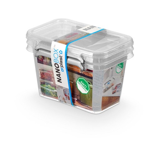 Nanobox s obsahem stříbra - sada antibakteriálních boxů, 0,65 l / 2 ks
