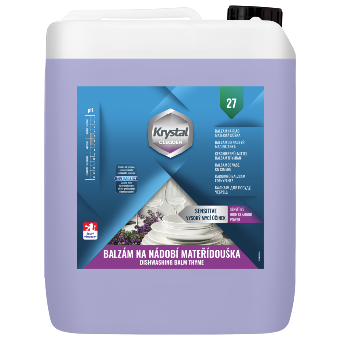Krystal balzám na nádobí 5l mateřídouška