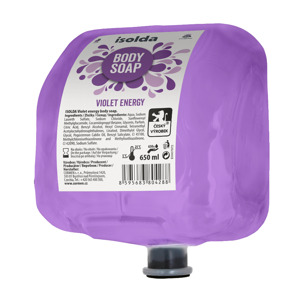 Isolda tekuté mýdlo na ruce a tělo Violet Energy 650ml TEAM