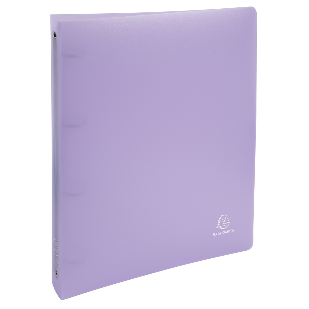 Pořadač 4-kroužkový A4 maxi Exacompta 4 cm pastel fialový