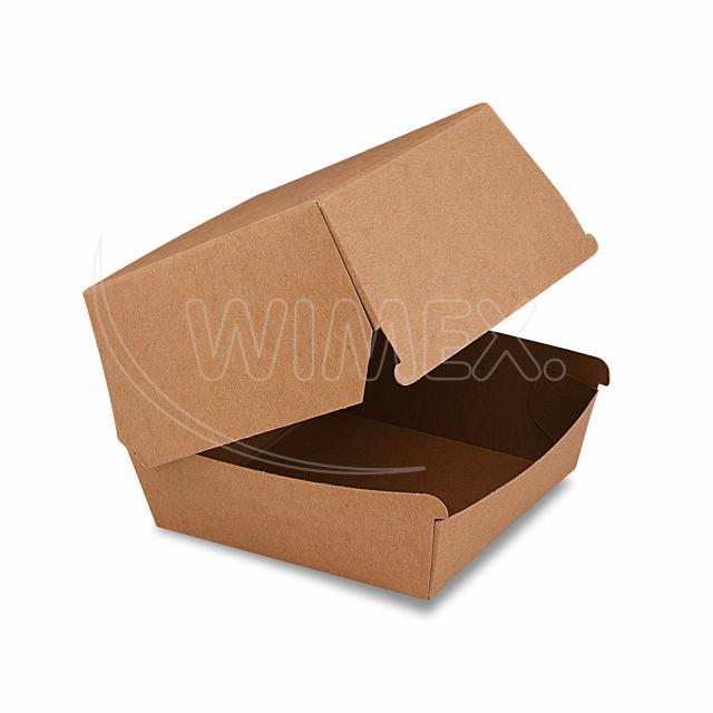 Burger box nepromastitelný kraft 110 x 110 x 90 mm 50ks