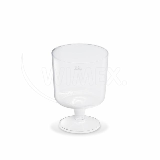 Kelímek 0.2 l krystal na stopce / 10ks