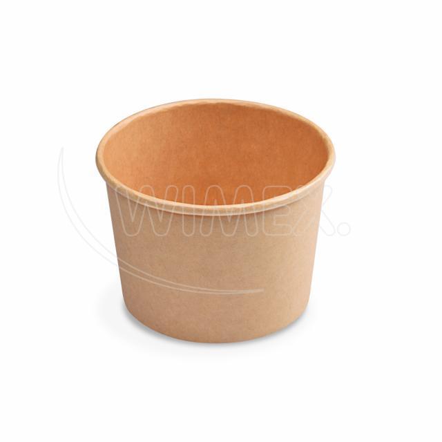 Miska kulatá papírová kraft Ø115mm 500ml / 50 ks