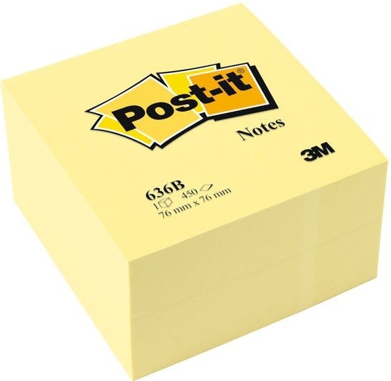 Blok samolepicí Post-it 76 x 76 mm žlutý 450 listů