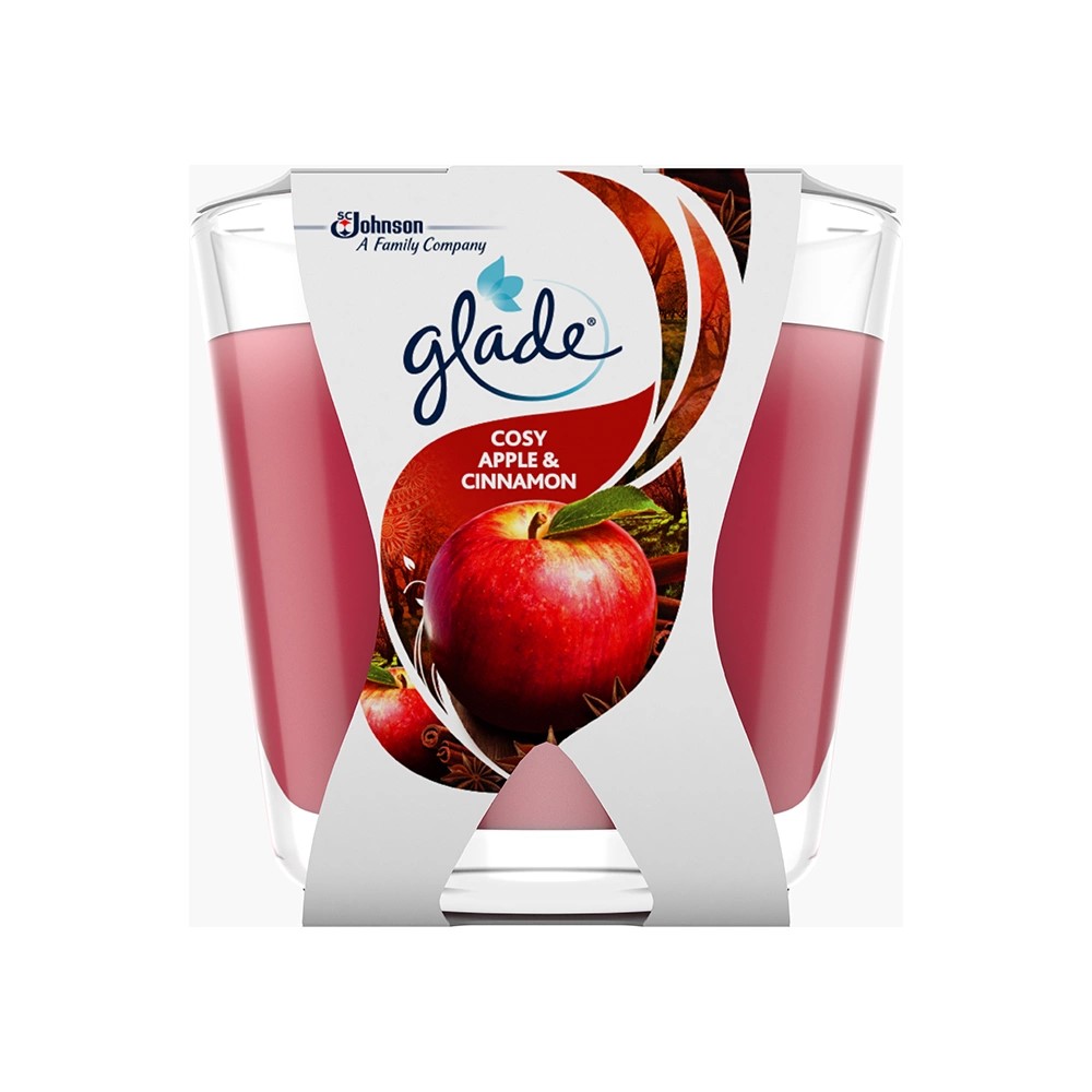 Glade vonná svíčka Decor Cosy Apple & Cinnamon, 70 g