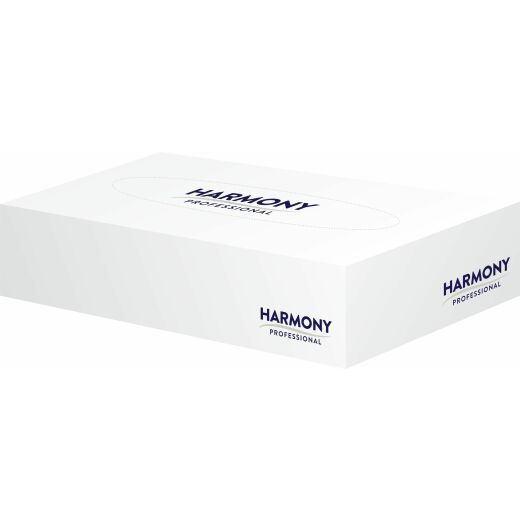 Papírové kapesníčky super bílé Harmony, 2-vrstvé 100 ks v krabičce